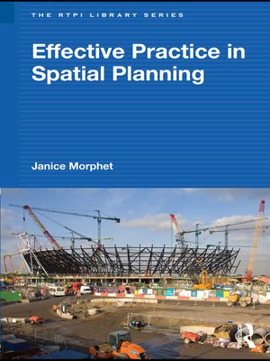 cover image of Effective Practice in Spatial Planning